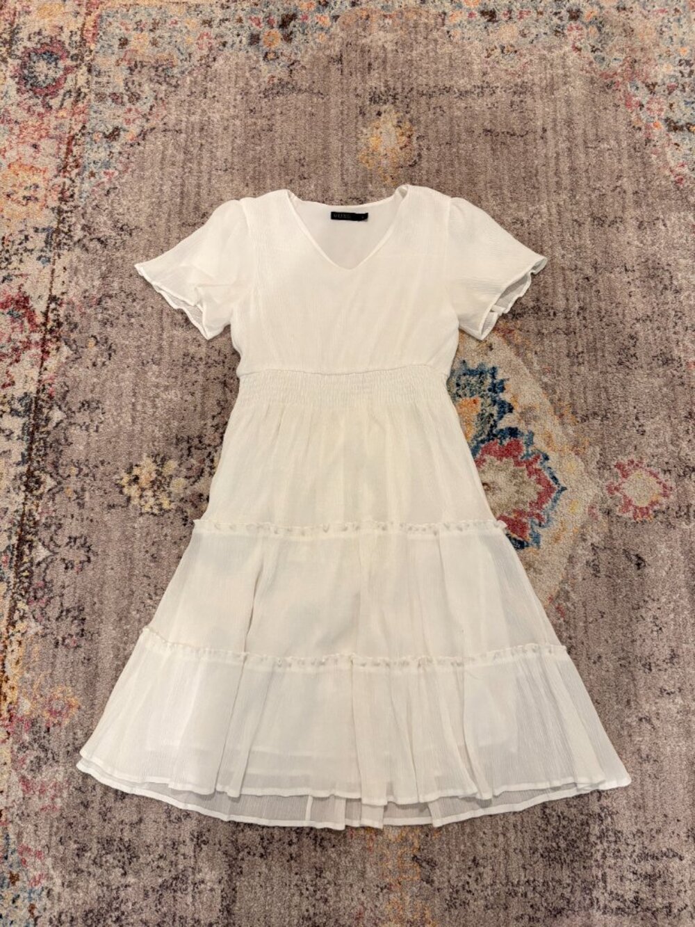 White Tiered Cottagecore Dress 🤍✨